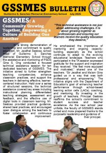 GSSMES Bulletin – July 2025